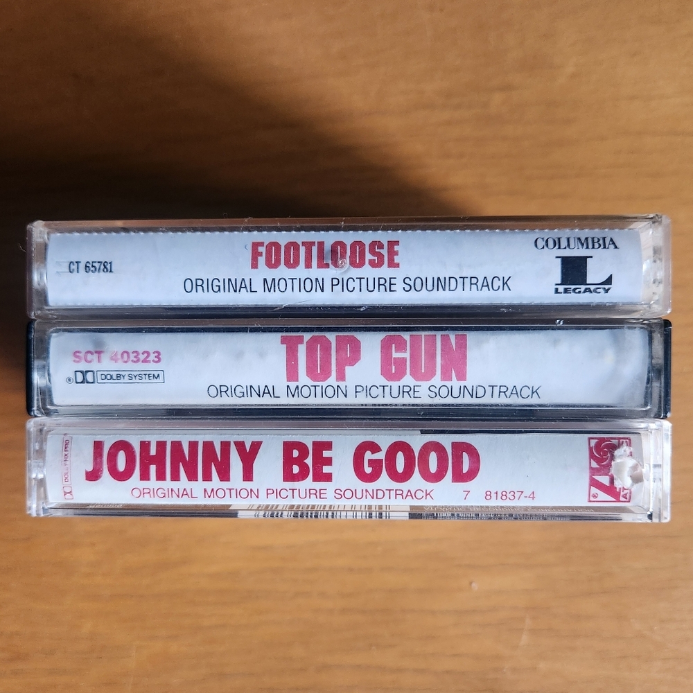 Footloose, Top Gun, Johnny Be Good - 1980s Soundtrack Cassette Tapes (Lot of 3)  - Picture 2 of 8